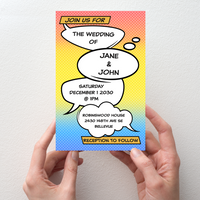 Wedding Invitation - Pop Art