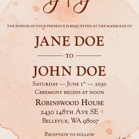 Wedding Invitation - Autumnal