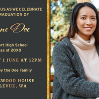 Graduation Announcement - Charcoal