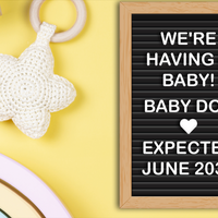 Baby Shower Invitation - Letterboard