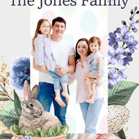 Easter Family Greeting - Soft Bunny