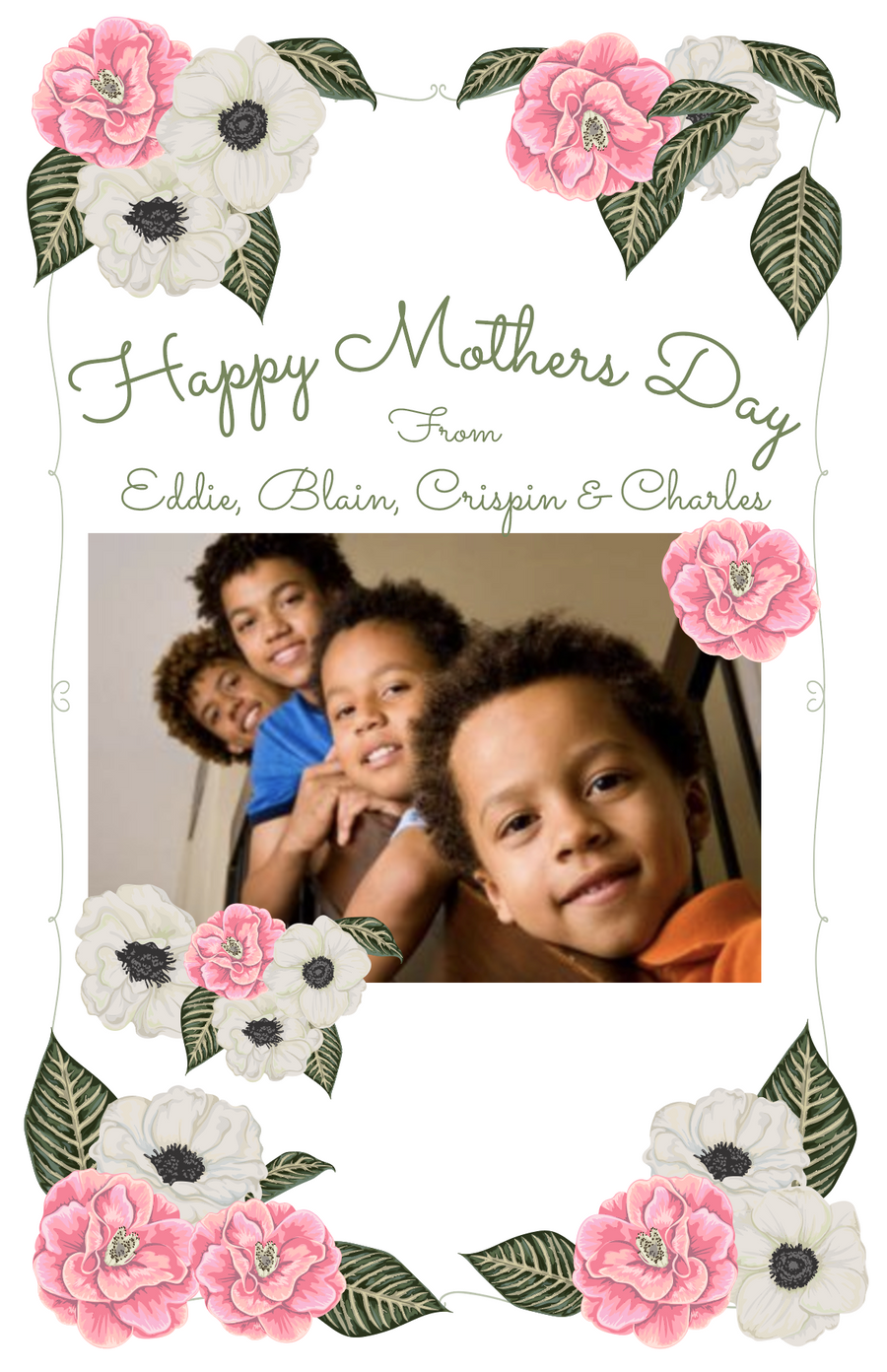 Mothers Day Card - Flowers