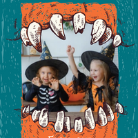 Halloween Greeting -Little Monsters