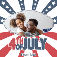 4th of July Greeting - Stars and Stripes