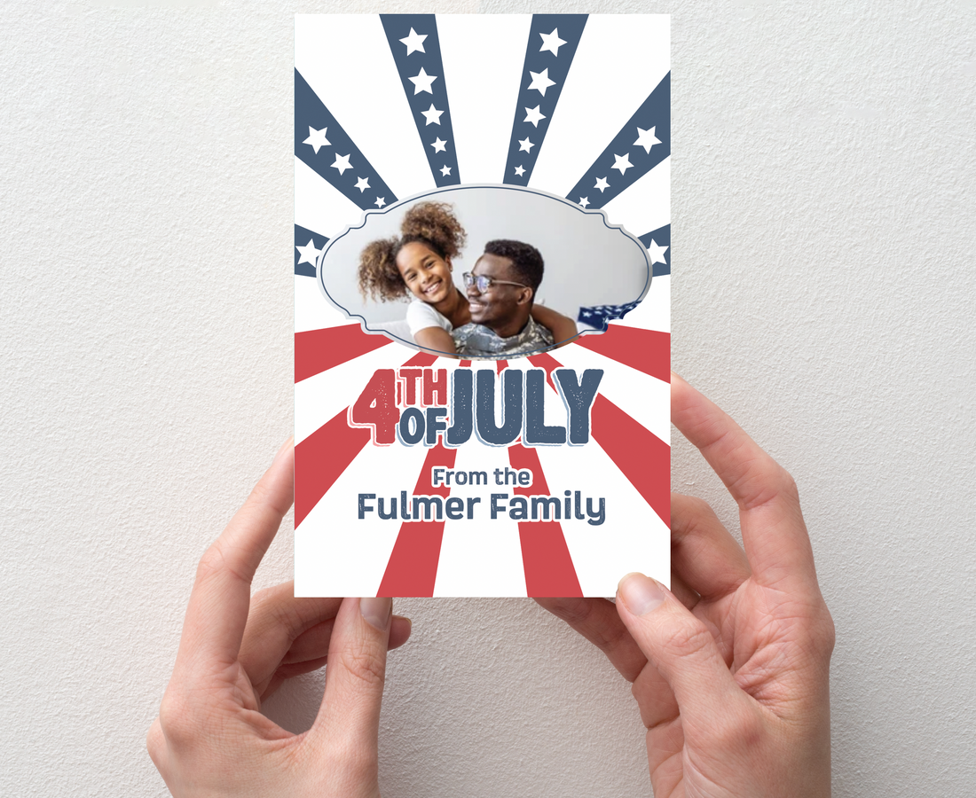 4th of July Greeting - Stars and Stripes