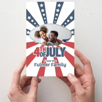 4th of July Greeting - Stars and Stripes