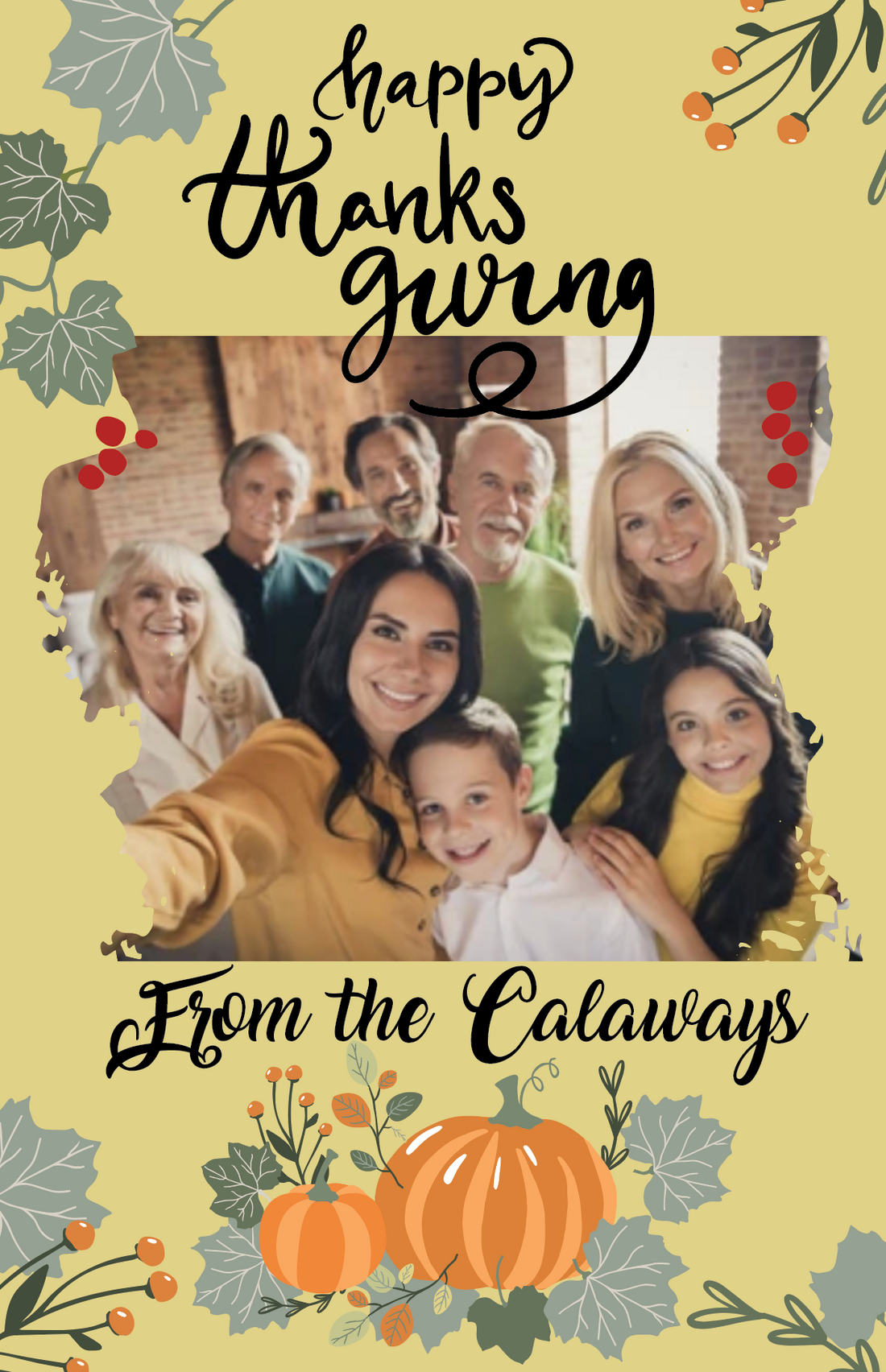 Thanksgiving Greeting - Pumpkin Spice