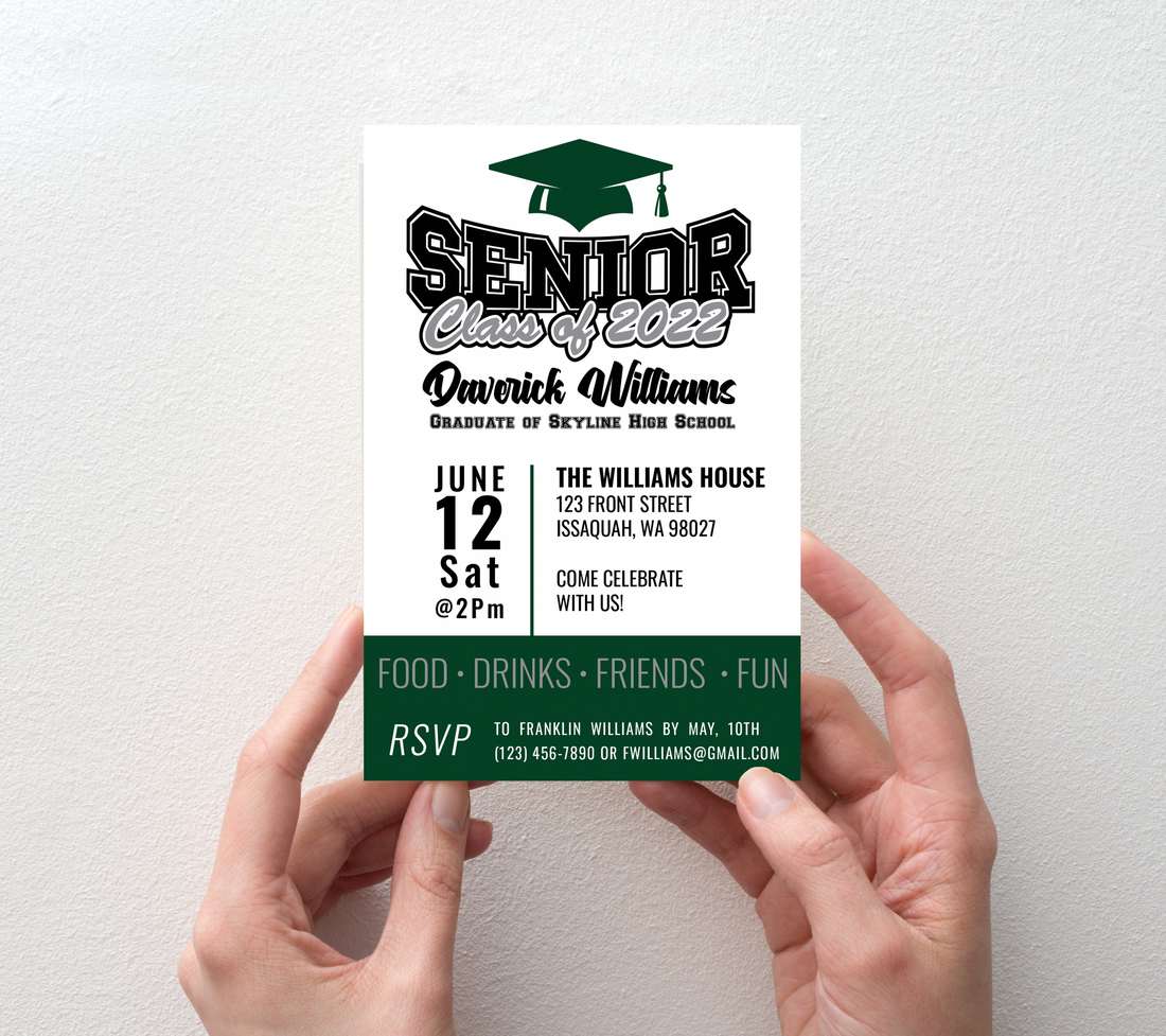 Graduation Invitations - School Spirit