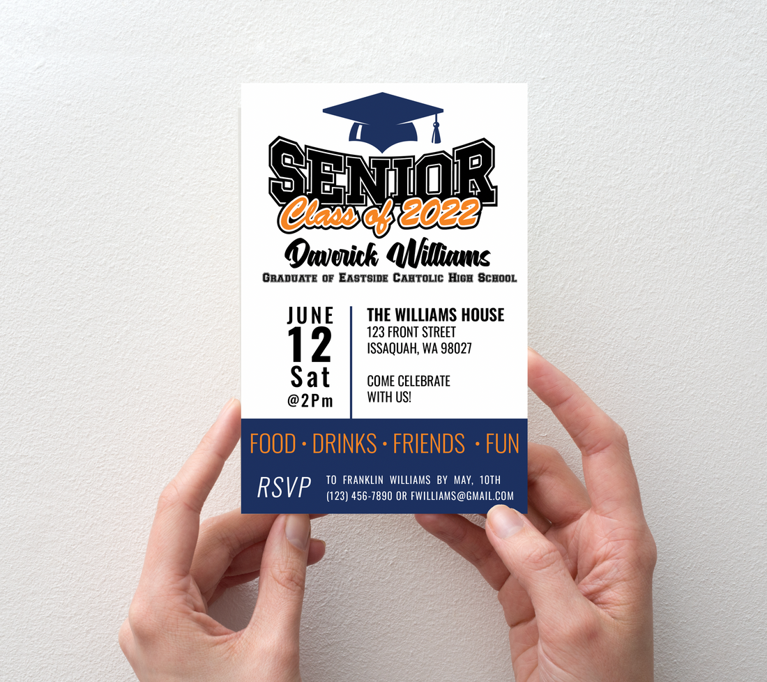 Graduation Invitations - School Spirit