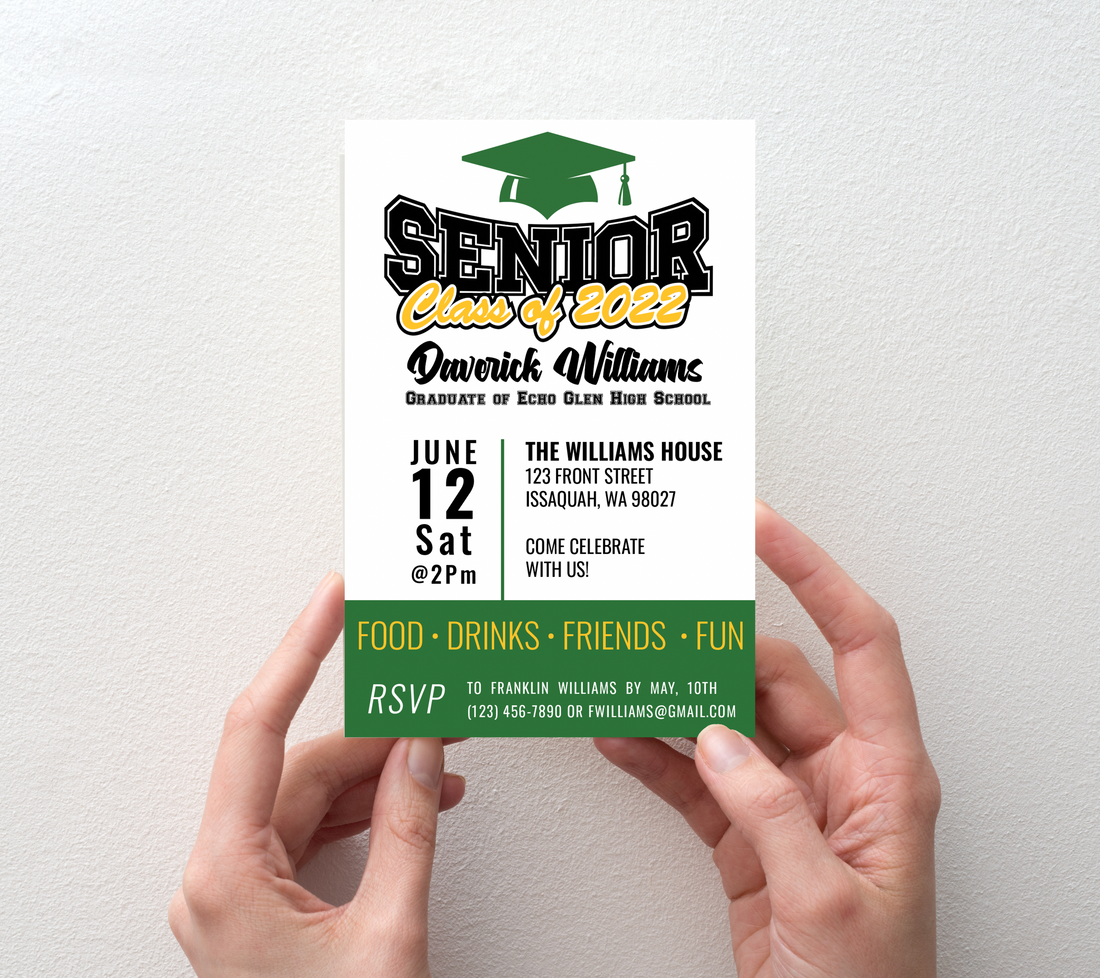 Graduation Invitations - School Spirit