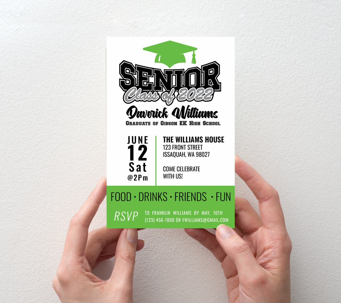 Graduation Invitations - School Spirit