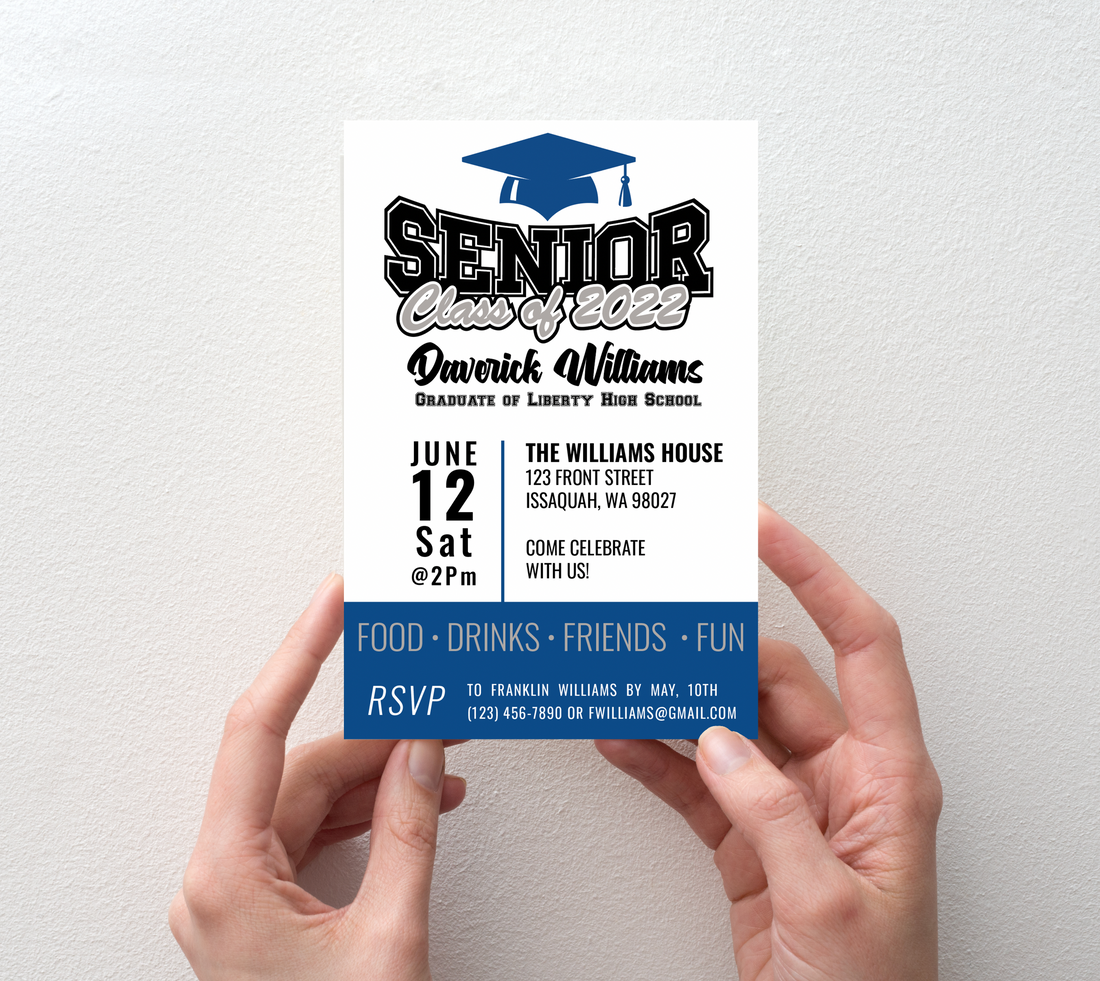 Graduation Invitations - School Spirit