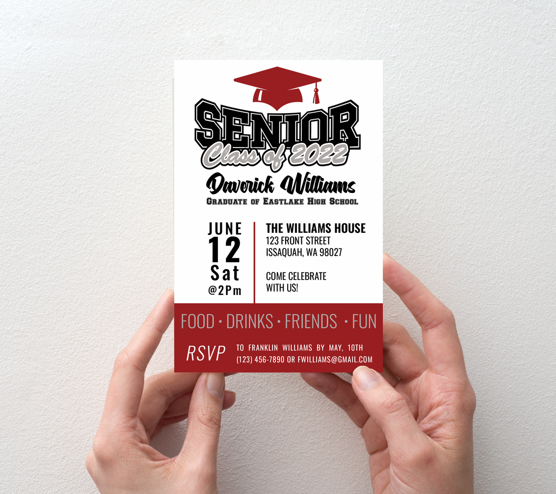 Graduation Invitations - School Spirit