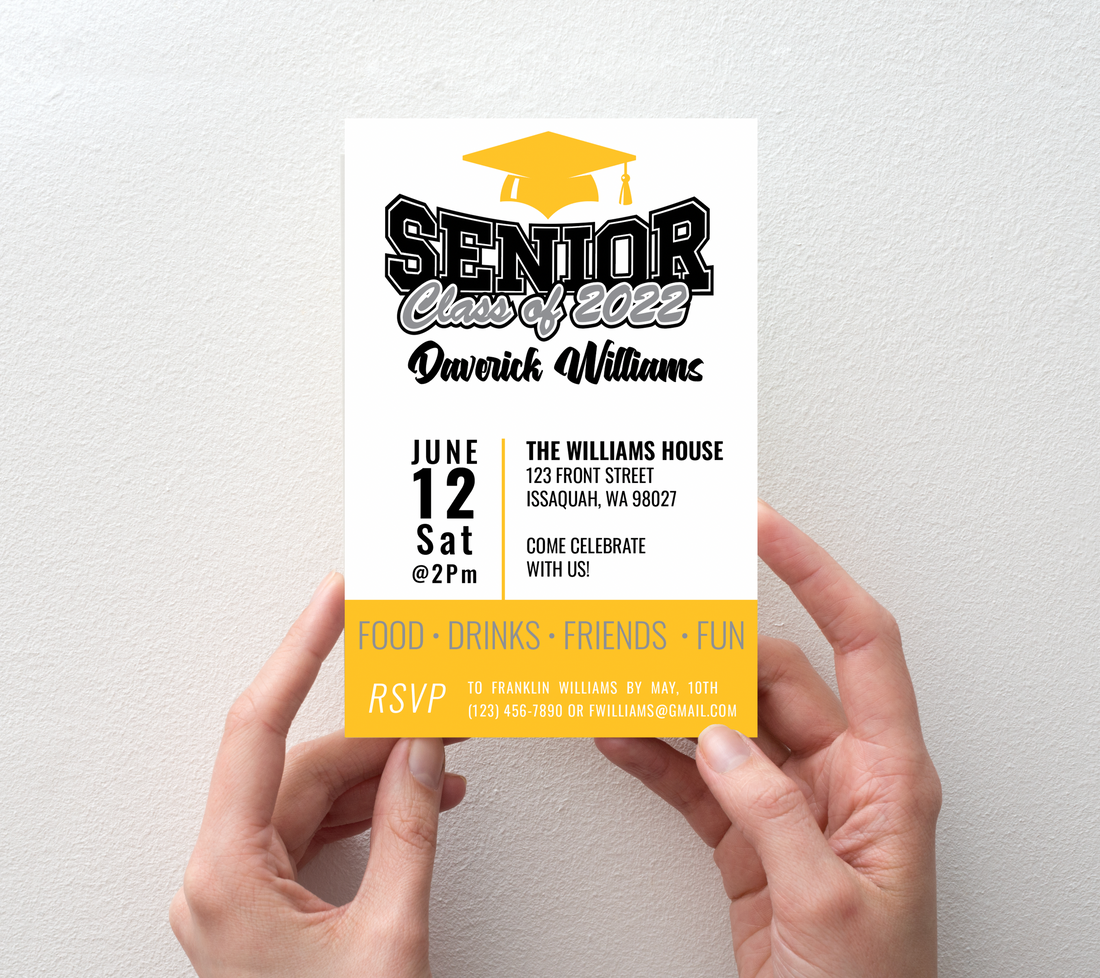 Graduation Invitations - School Spirit