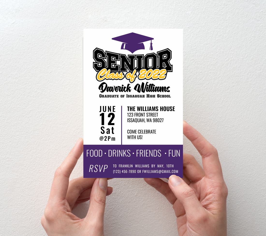 Graduation Invitations - School Spirit