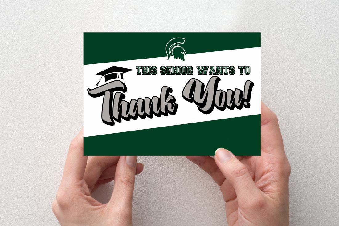 Graduation Thank You Cards - School Spirit