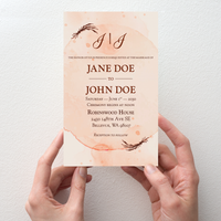Wedding Invitation - Autumnal
