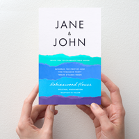 Wedding Invitation - Cool Paper Strips