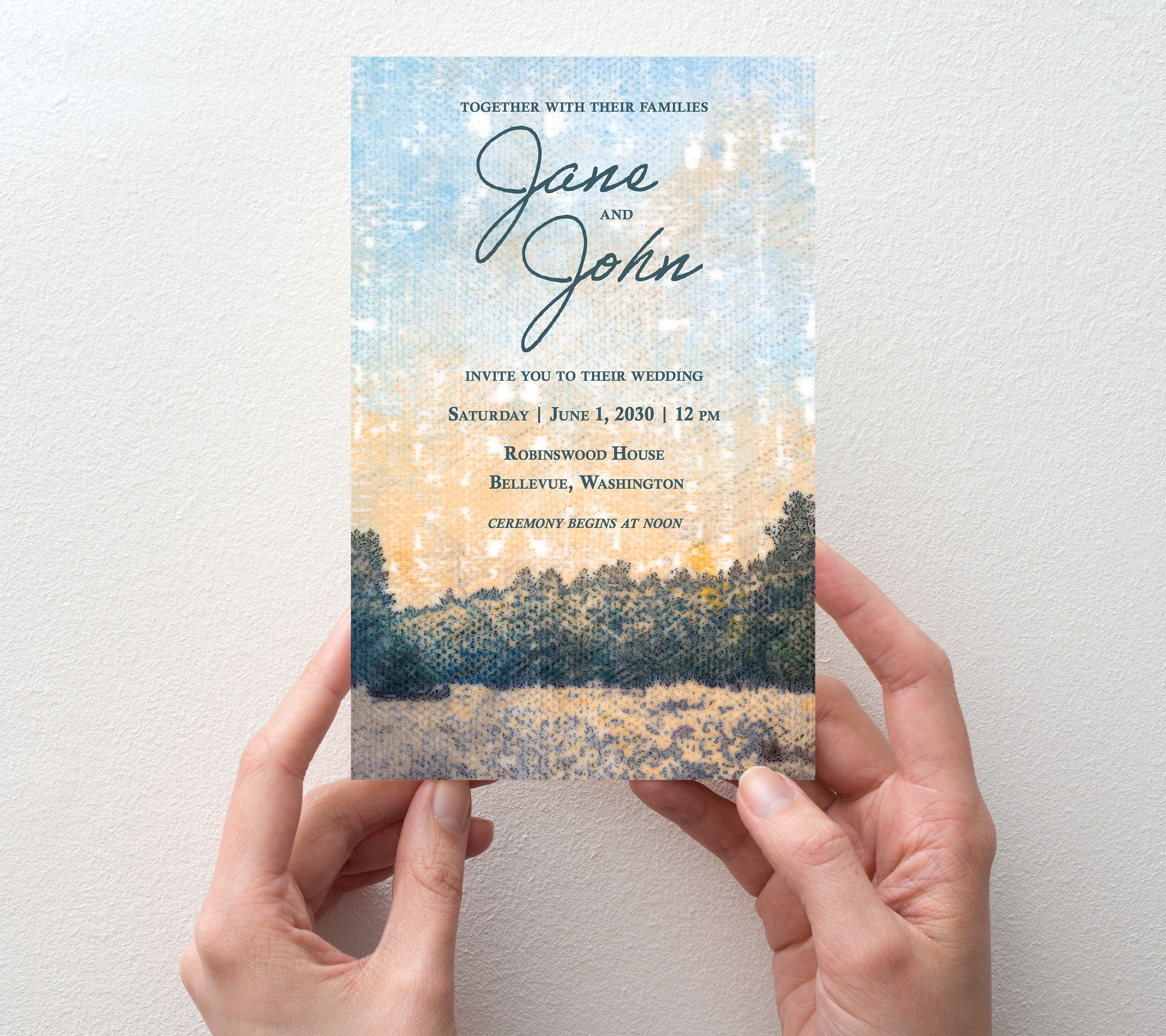 Wedding Invitation - Rustic – refresh-printing, image size:2697x2396