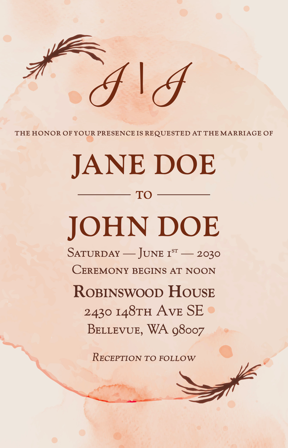 Wedding Invitation - Autumnal – refresh-printing