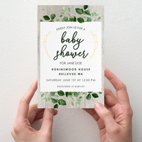 Baby Shower Invitation - Baby Growth