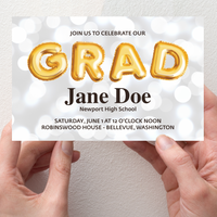 Graduation Announcement - Balloon