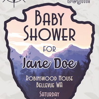 Baby Shower Invitation - Adventure
