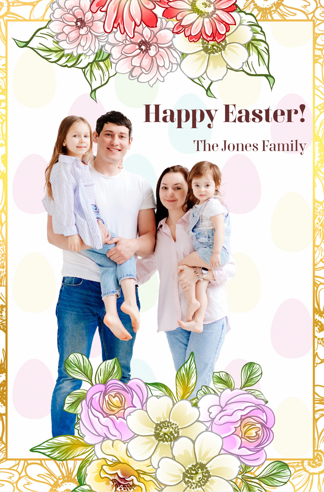 Easter Family Greeting - Floral