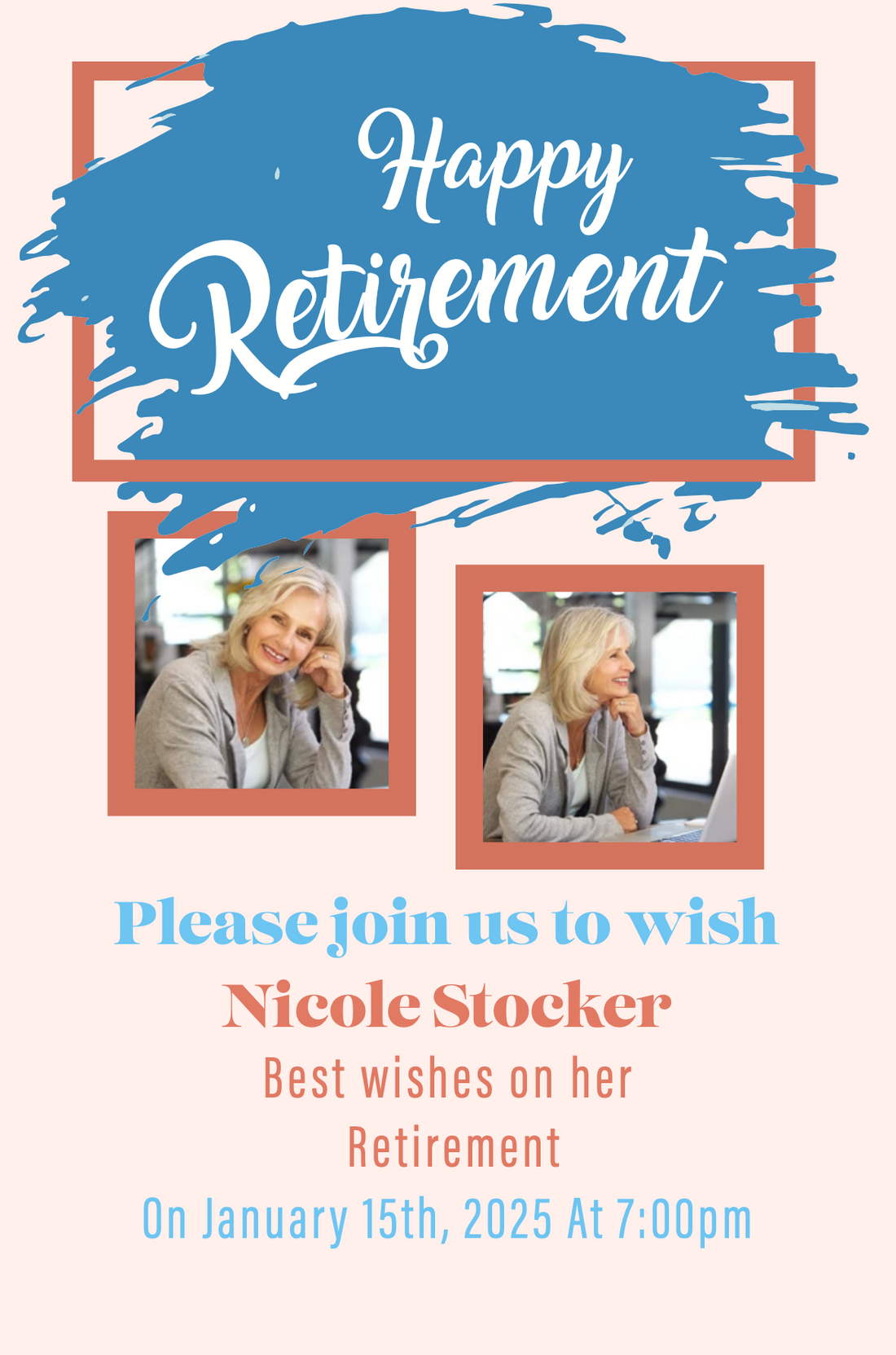 Retirement Invitation - Splash