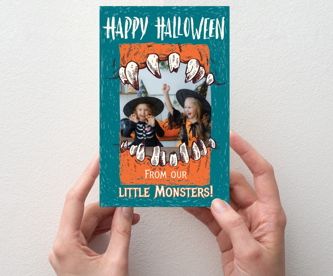 Halloween Greeting -Little Monsters