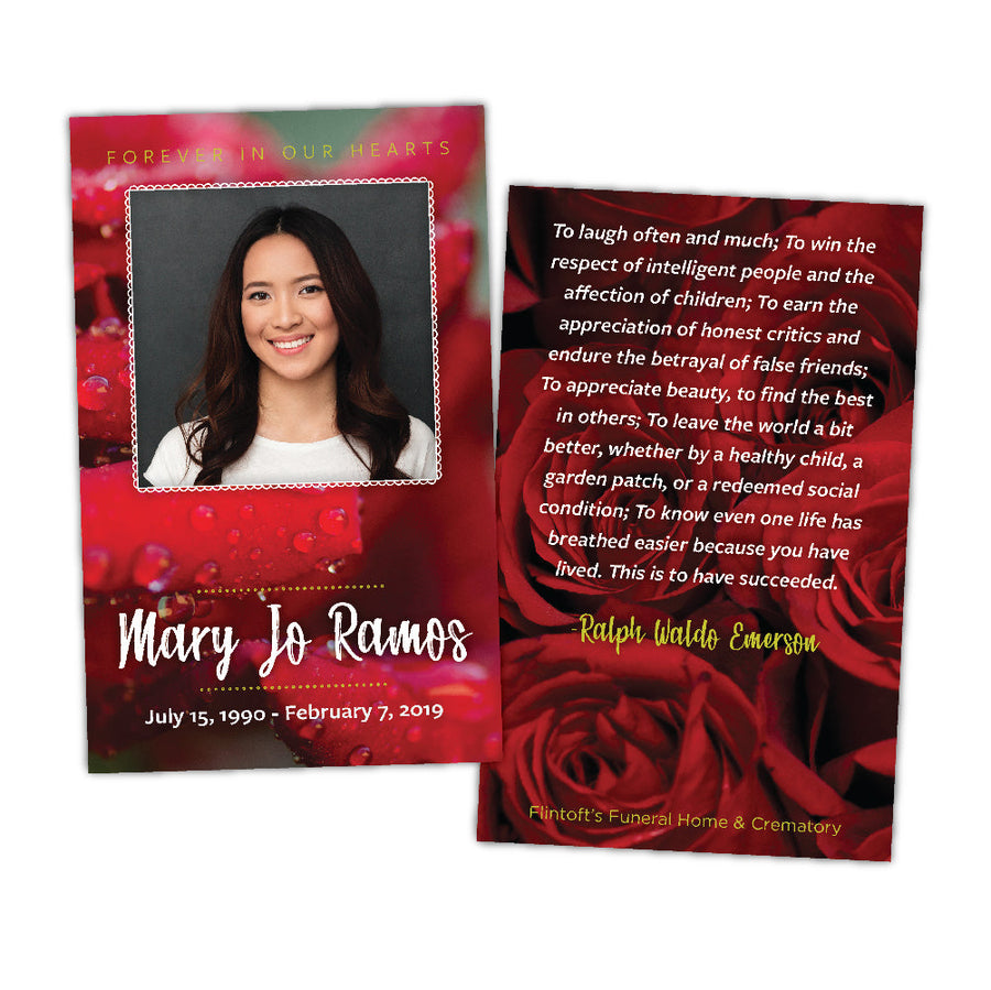 Scent of a Rose Prayer Card